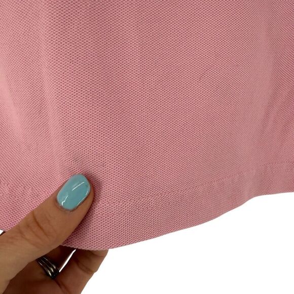 Lilly Pulitzer Polo Womens Size S Solid Pink Short Sleeve Preppy Beach Casual - Picture 4 of 6